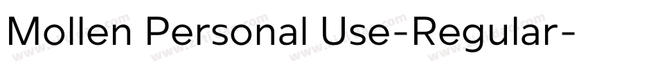 Mollen Personal Use-Regular字体转换